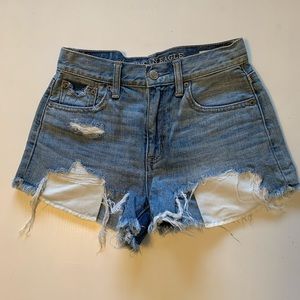 American Eagle - high rise denim shorts